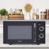 Commercial Chef 0.9 Cubic Foot Countertop Microwave, Compact, Rotary Control, Black CHMH900B6C